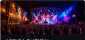Evento cultural urbano com música ao vivo